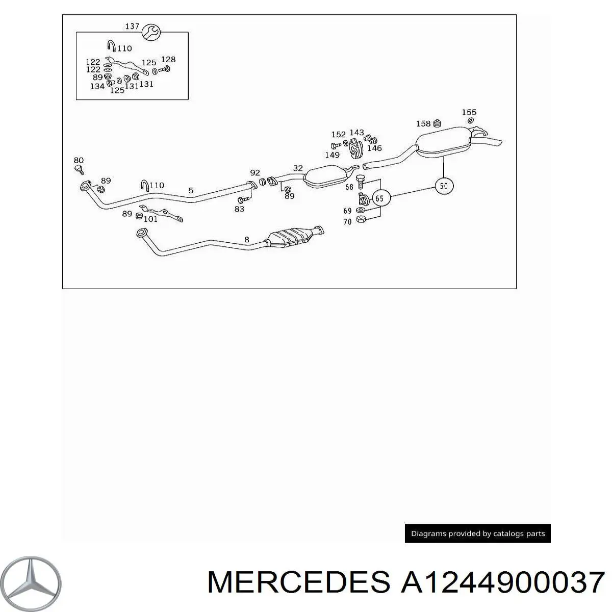  Mercedes A1244900037 precio, desde 92,51 EUR
