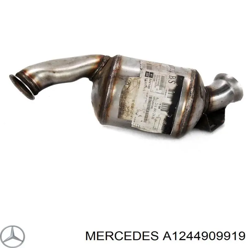 Tubo de admisión del silenciador de escape delantero A1244909919 Mercedes