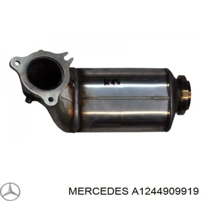 Tubo de admisión del silenciador de escape delantero A1244909919 Mercedes