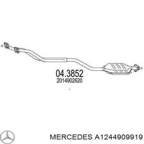 Comprar A1244909919 Mercedes Tubo de admisión del silenciador de escape delantero