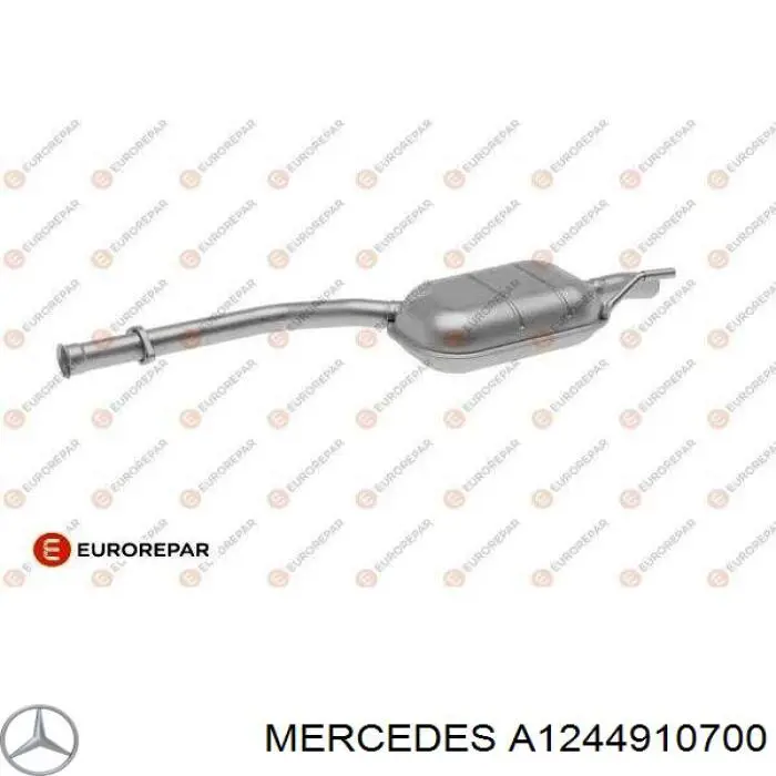 A1244918301 Mercedes silenciador posterior