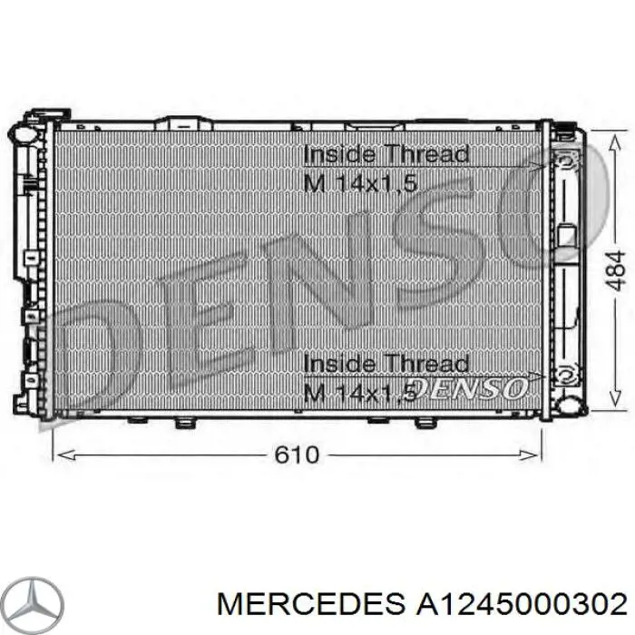 Água radiador Mercedes A1245000302 precio, desde 187,01 EUR