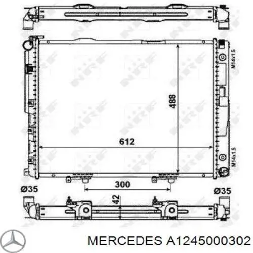 Comprar A1245000302 Mercedes Radiador de auto