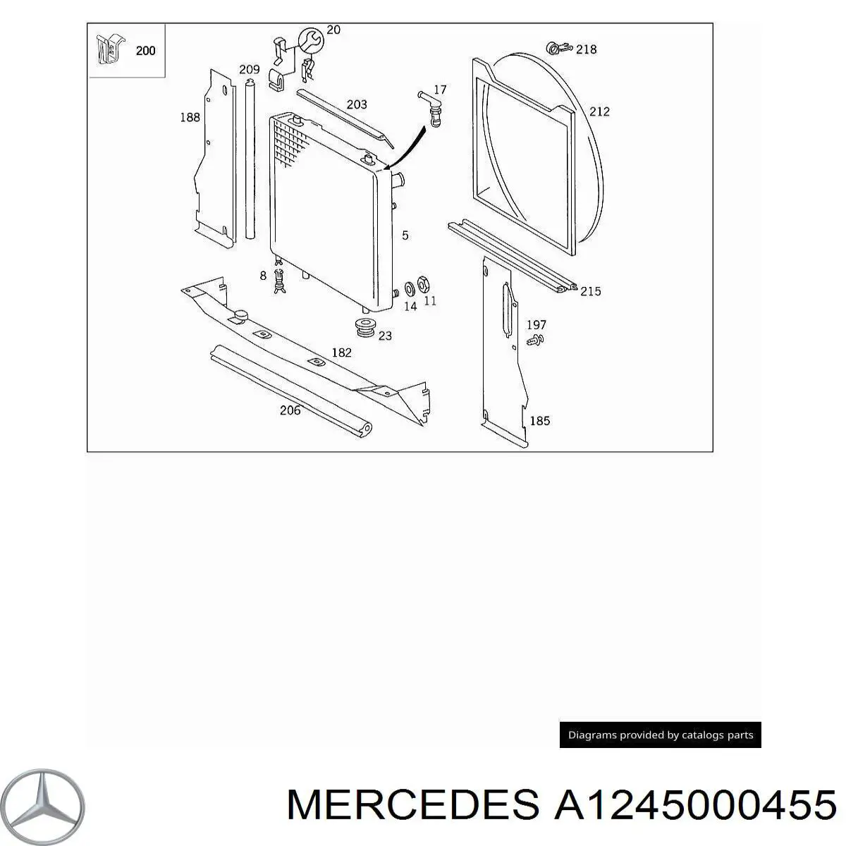 A1245000455 Mercedes