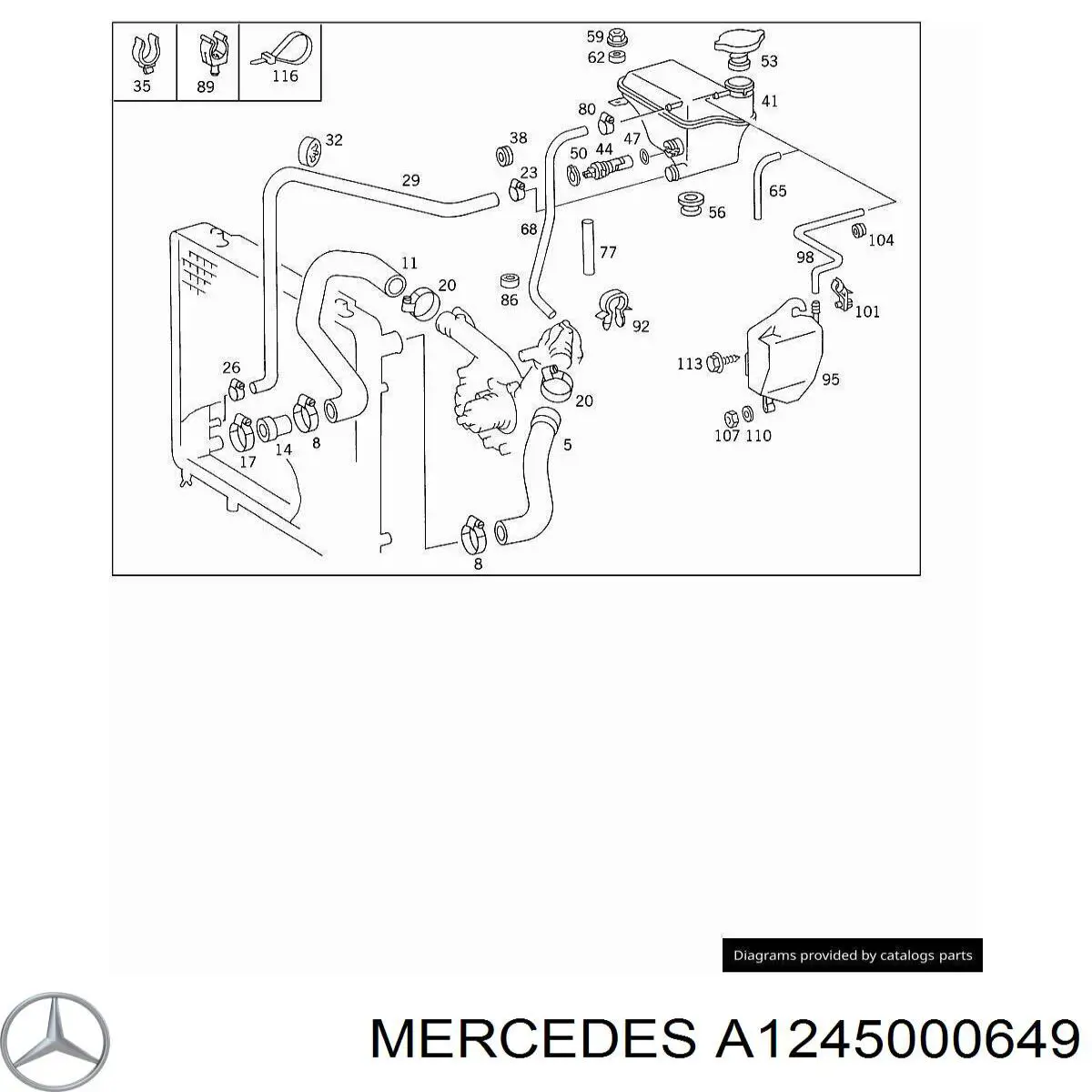 Botella expansion Mercedes A1245000649 precio, desde 35,01 EUR