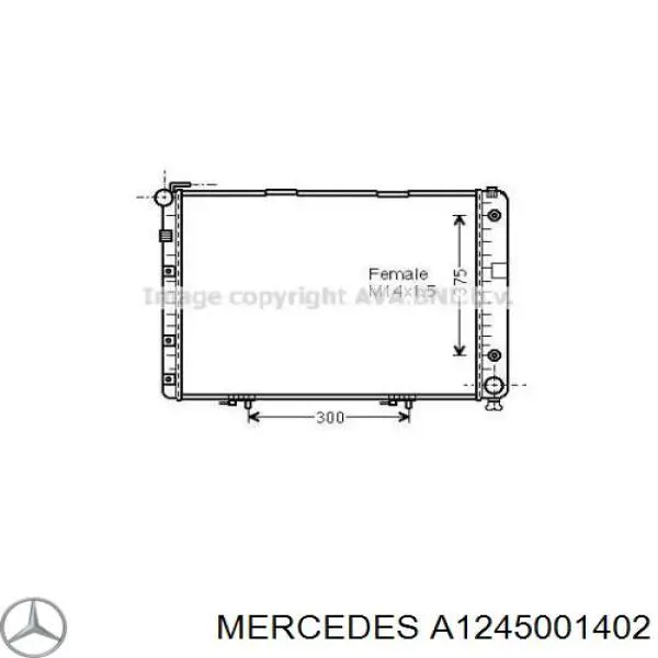 Comprar A1245001402 Mercedes Radiador de auto