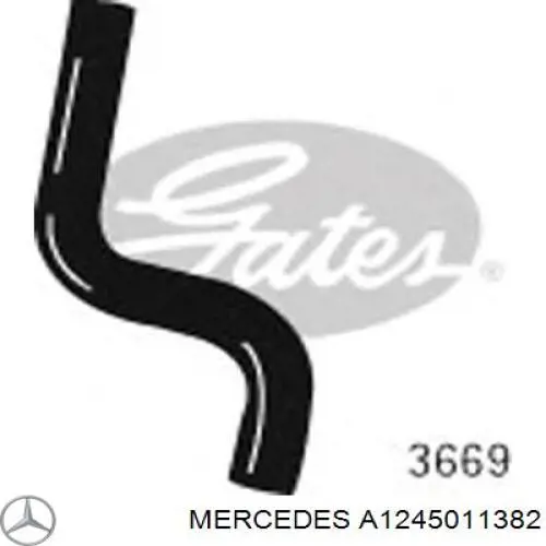 Manguera de radiador arriba para Mercedes E (T124)
