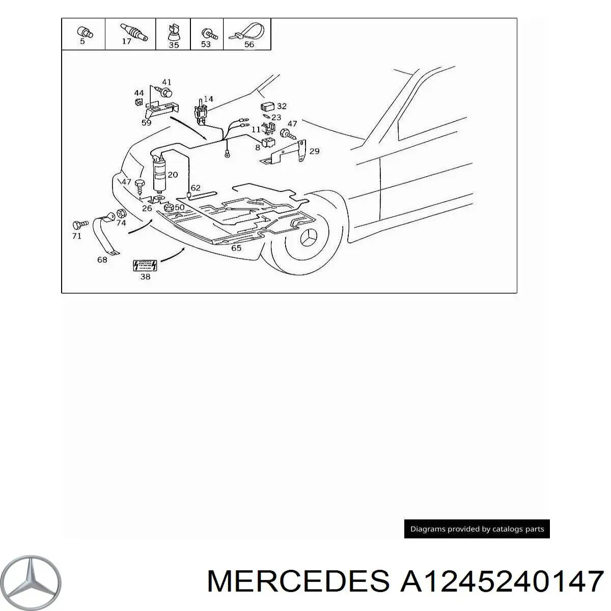 Mercedes A1245240147 precio, desde 73,02 EUR