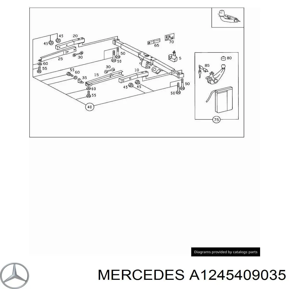  Mercedes A1245409035 precio, desde 206,12 EUR