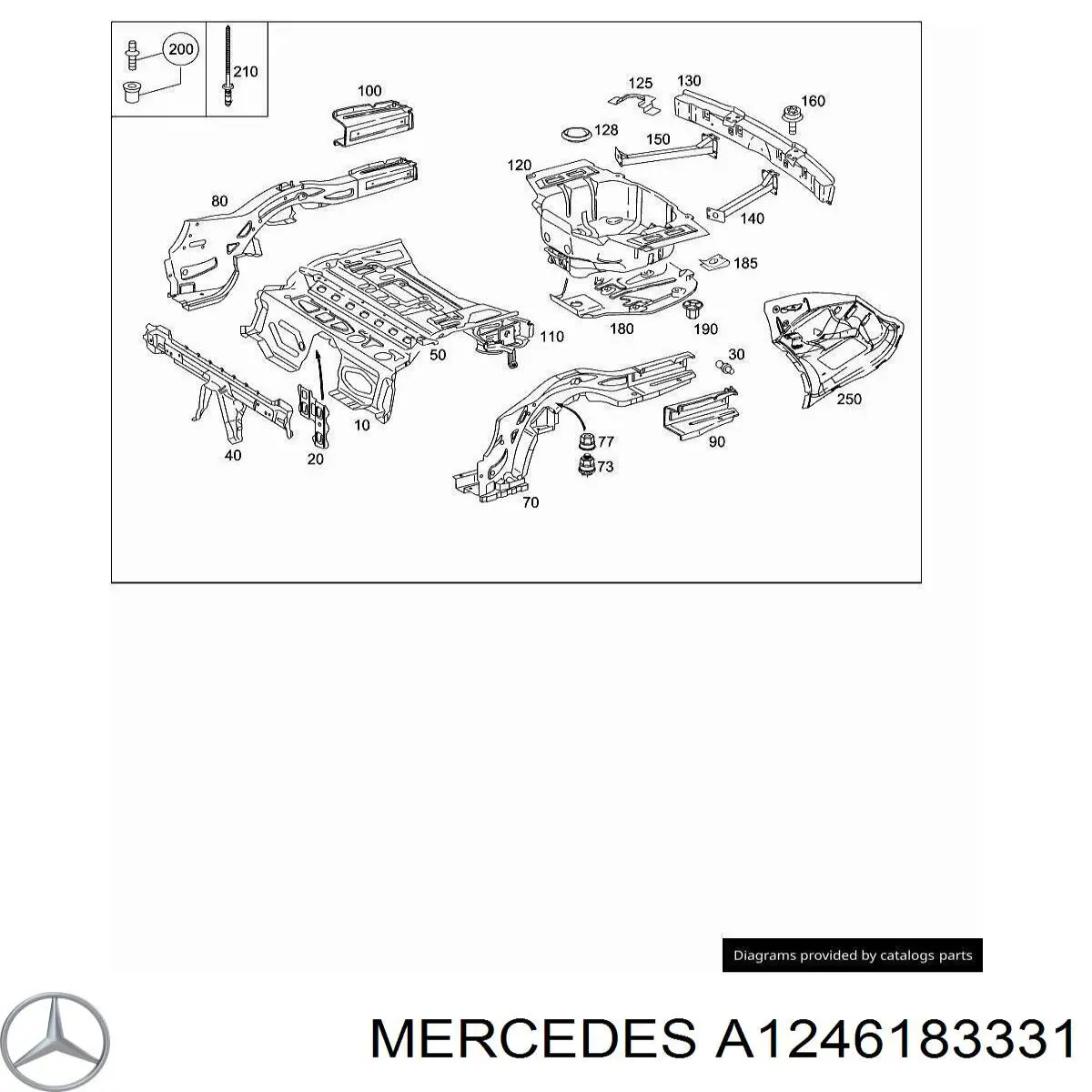  Mercedes A1246183331 precio, desde 14,40 EUR