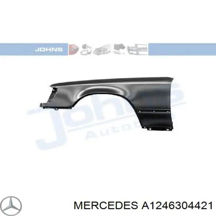 Aleta trasera derecha Mercedes A1246304421 precio, desde 152,10 EUR