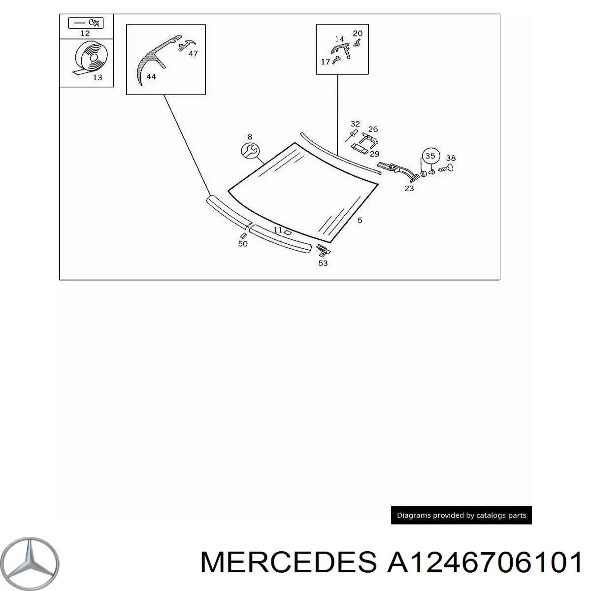 Comprar Parabrisas Mercedes E  C124