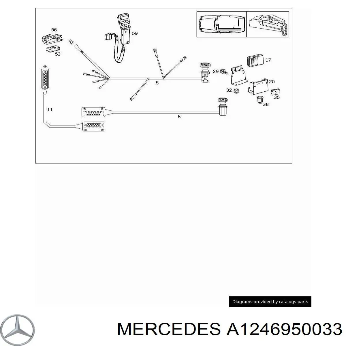  Mercedes A1246950033 precio, desde 2,72 EUR