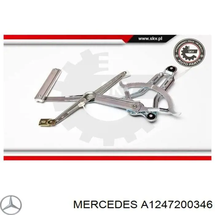 Comprar A1247200346 Mercedes Mecanismo de elevalunas delantero izquierdo