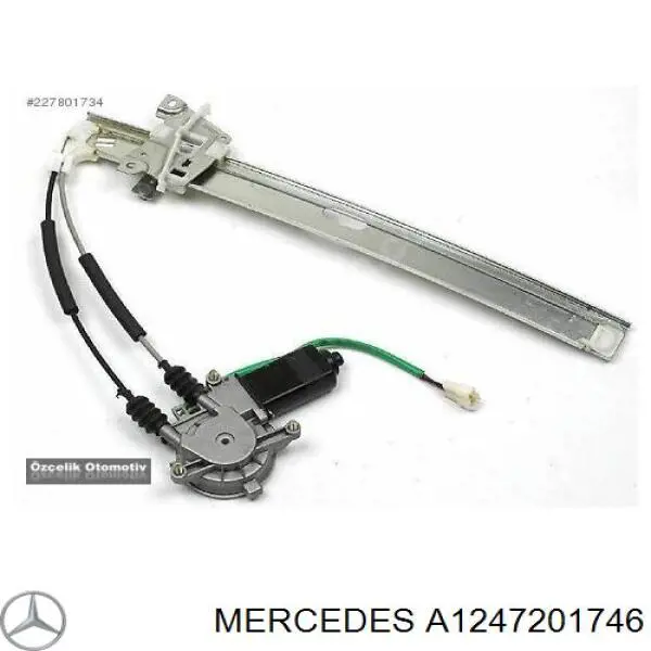 A1247201746 Mercedes mecanismo de elevalunas, puerta delantera izquierda