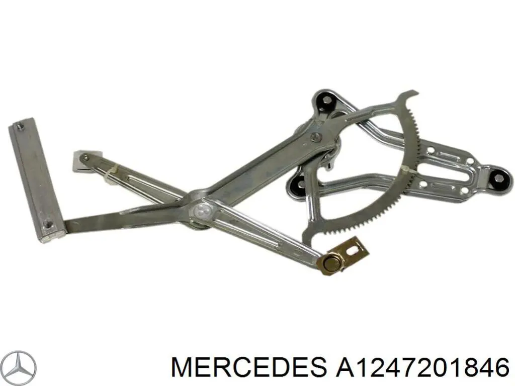 1247201846 Mercedes mecanismo de elevalunas, puerta delantera derecha