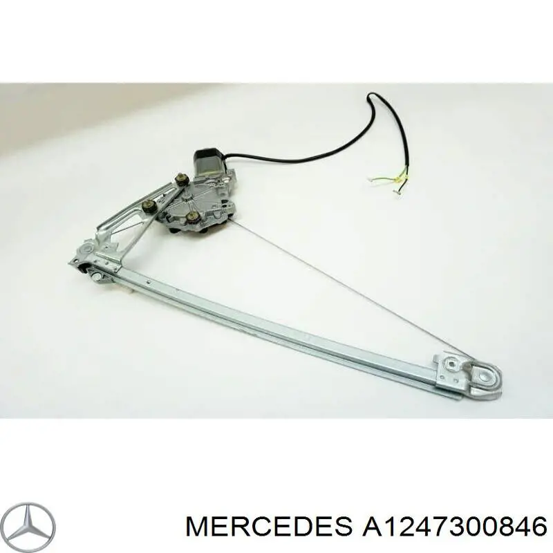 A1247300846 Mercedes mecanismo de elevalunas, puerta trasera derecha