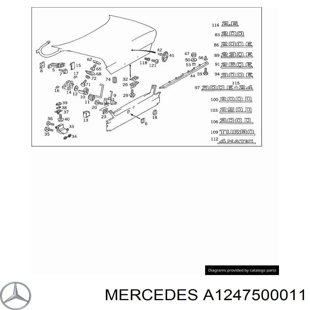  Mercedes A1247500011 precio, desde 14,22 EUR