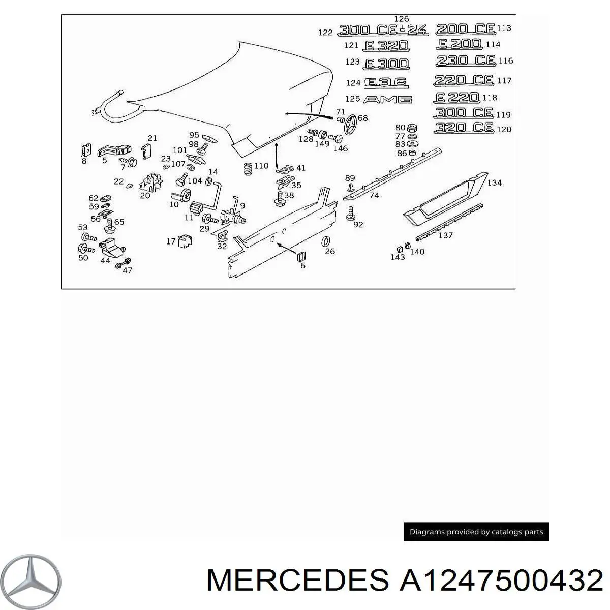 Mercedes A1247500432 precio, desde 32,61 EUR