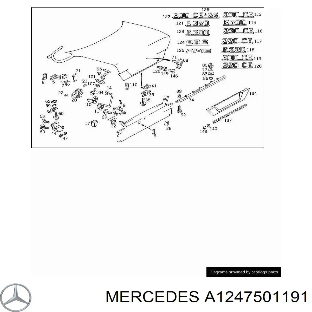  Mercedes A1247501191 precio, desde 413,77 EUR