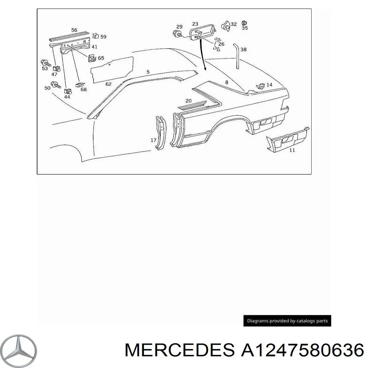  Mercedes A1247580636 precio, desde 20,91 EUR