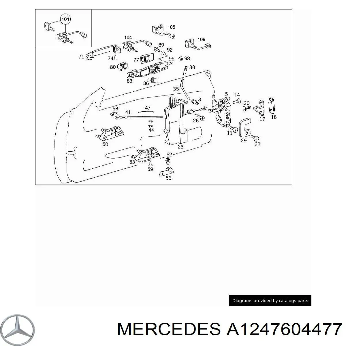  Mercedes A1247604477 precio, desde 335,64 EUR
