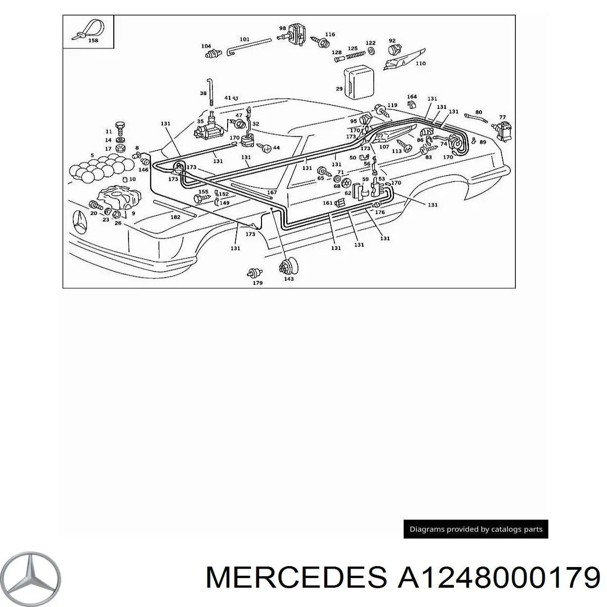  Mercedes A1248000179 precio, desde 13,85 EUR