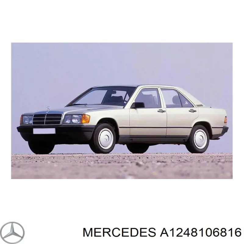 A1248106816 Mercedes espejo retrovisor derecho