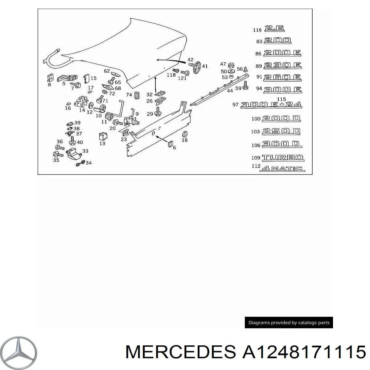  Mercedes A1248171115 precio, desde 61,17 EUR