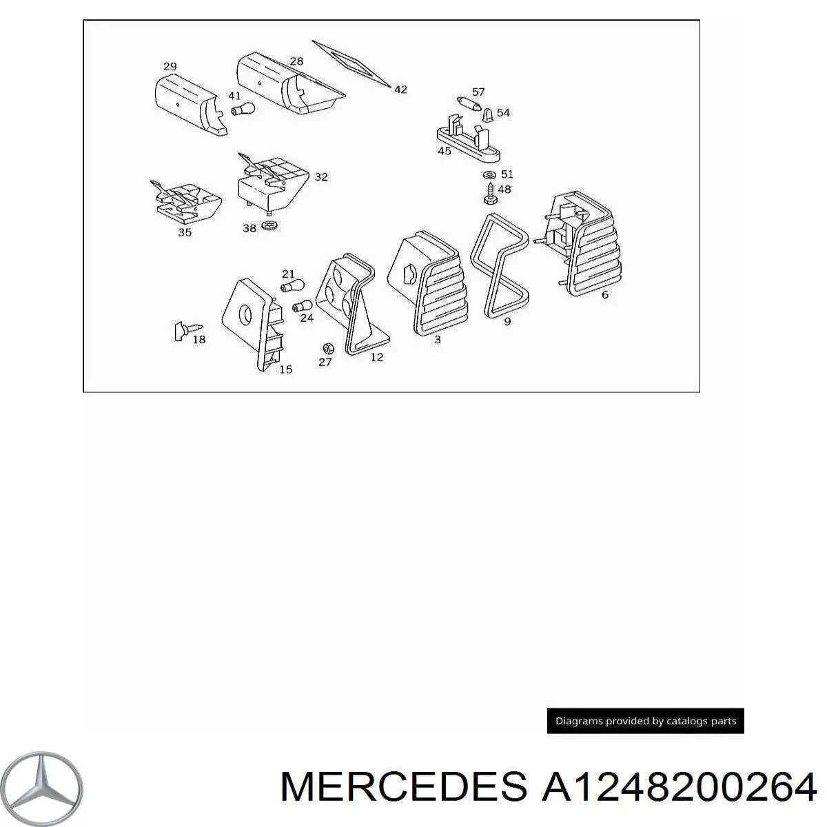 Comprar 1248201464 Mercedes Piloto trasero derecho