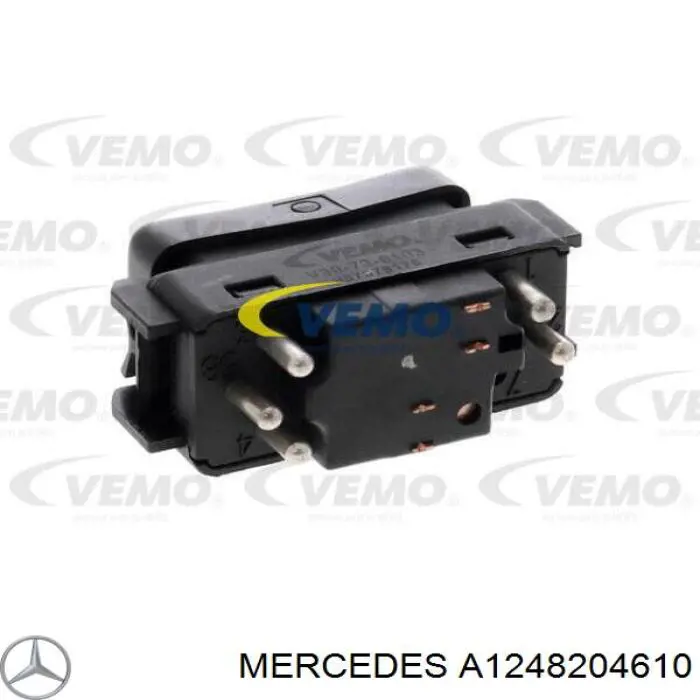 Botón de encendido del motor del elevalunas delantero izquierdo A1248204610 Mercedes