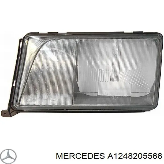 A1248205566 Mercedes cristal de faro izquierdo