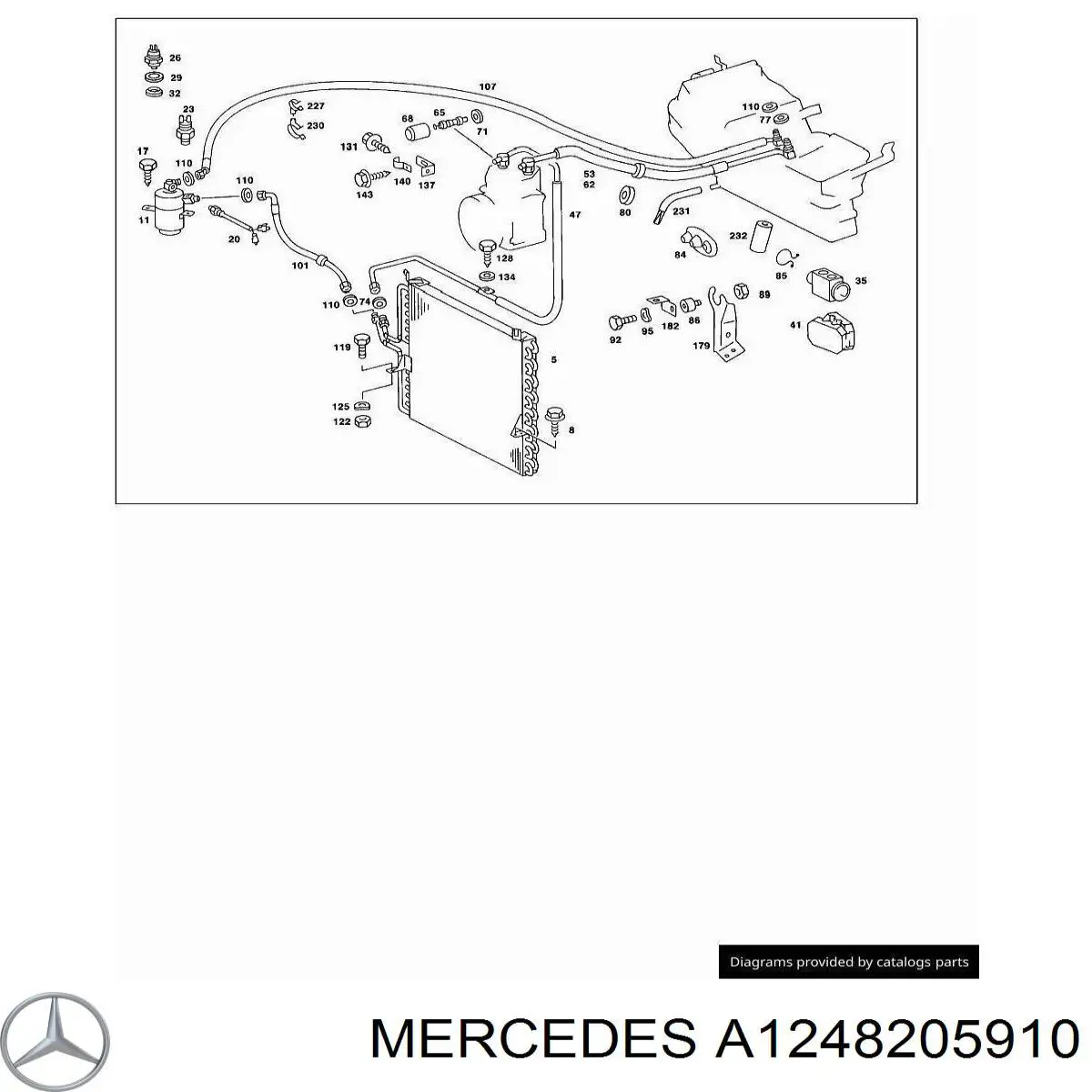 Comprar A1248205910 Mercedes Sensor de presión del sistema de aire acondicionado