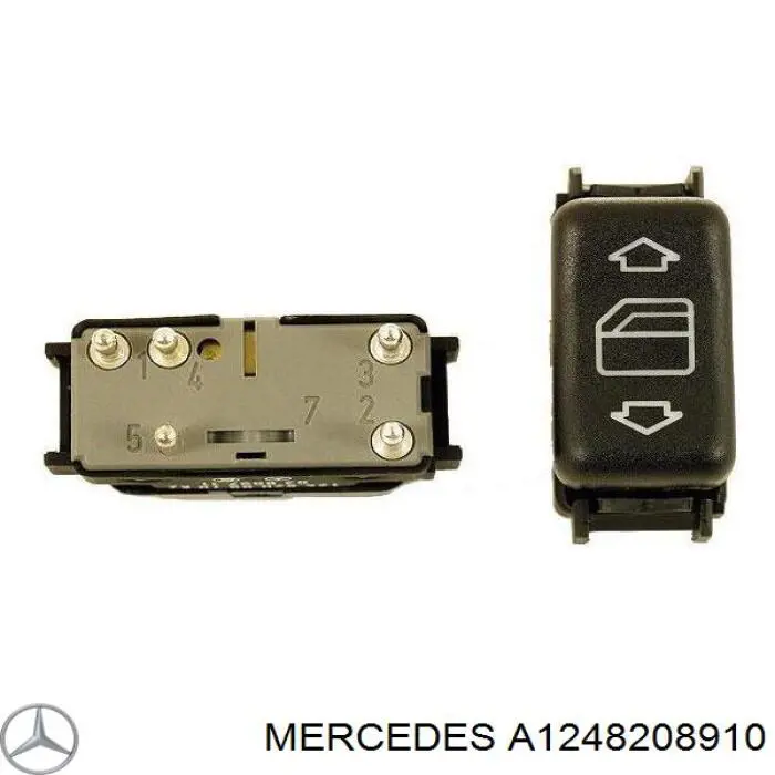 Comprar A1248208910 Mercedes Interruptor de elevalunas delantera izquierda
