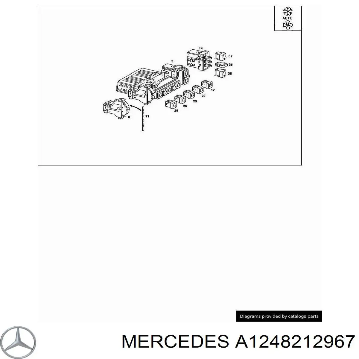  Mercedes A1248212967 precio, desde 51,27 EUR