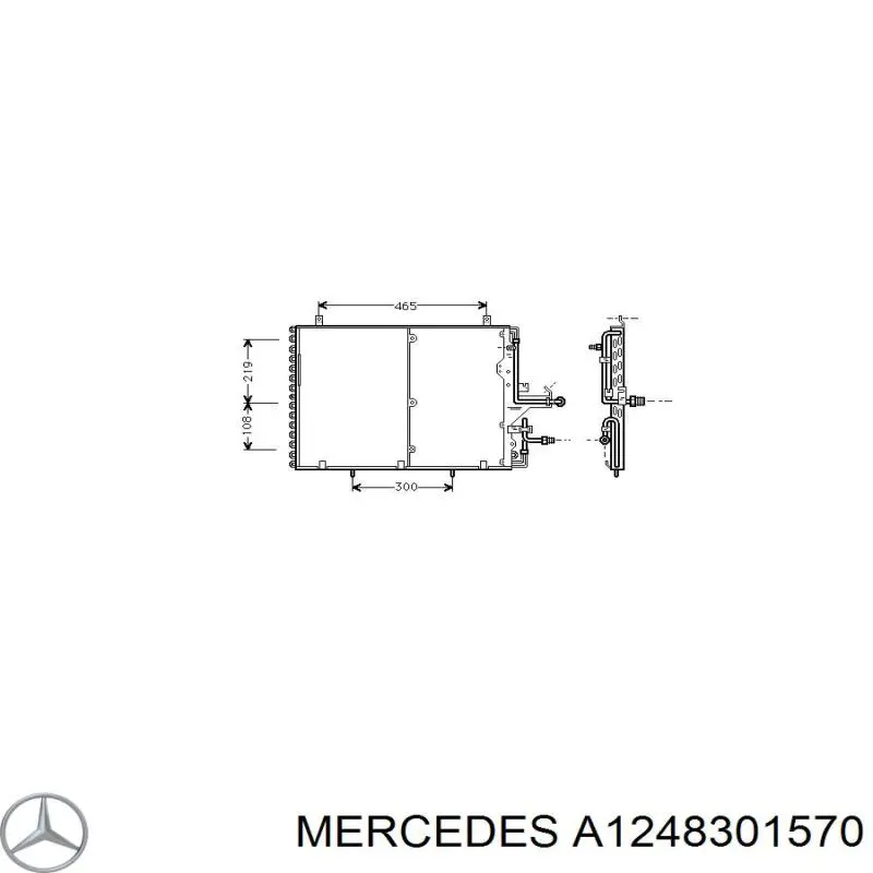 Aire acondicionado capacitor Mercedes A1248301570 precio, desde 106,66 EUR