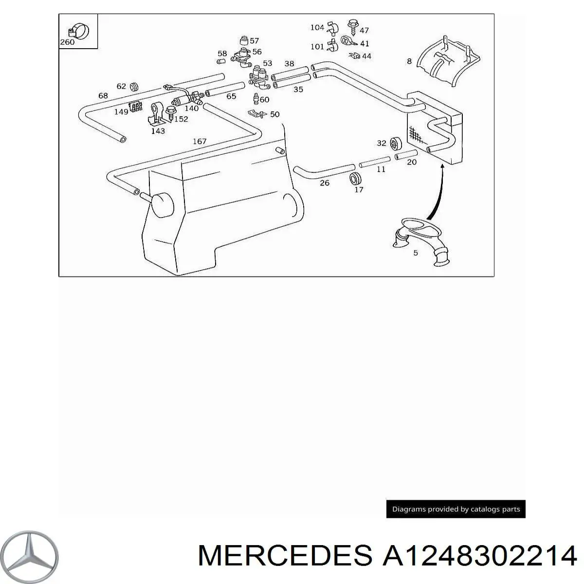  Mercedes A1248302214 precio, desde 31,94 EUR