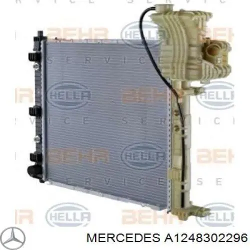 A1248302296 Mercedes tubería de radiador, alimentación