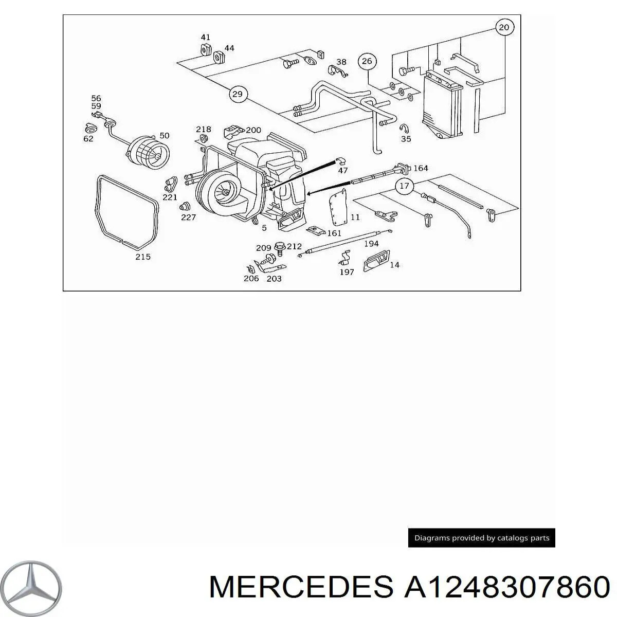 Caja de calefacción completa Mercedes A1248307860 precio, desde 1152,29 EUR