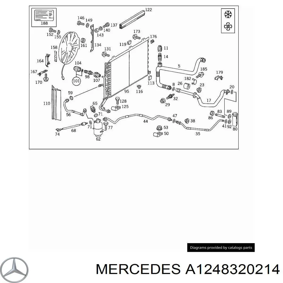  Mercedes A1248320214 precio, desde 10,50 EUR