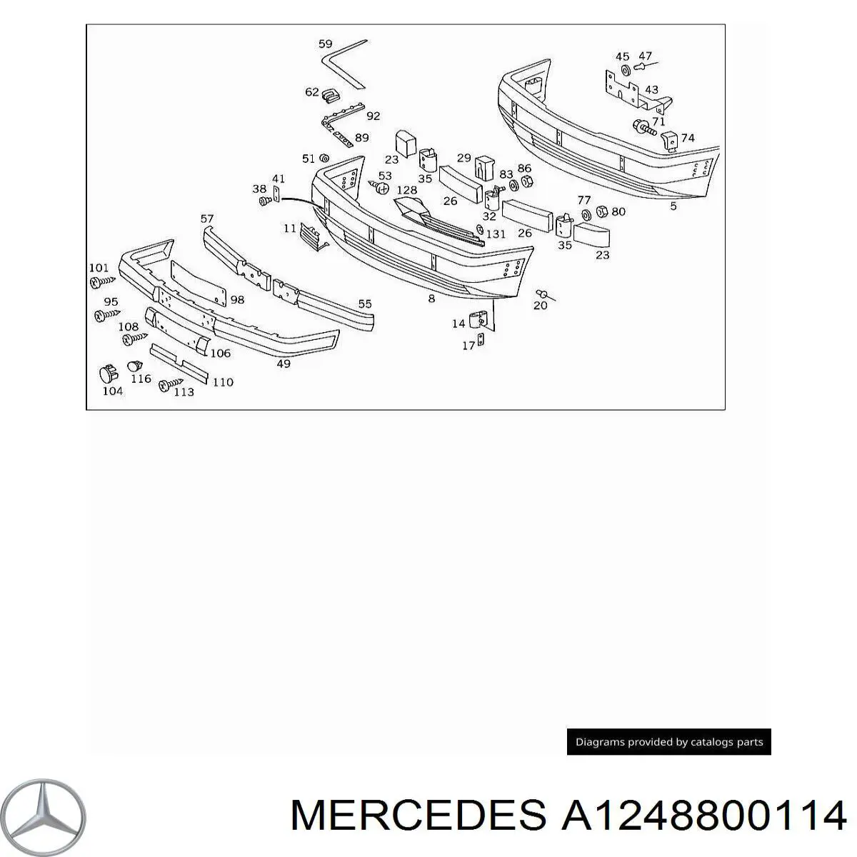  Mercedes A1248800114 precio, desde 41,70 EUR