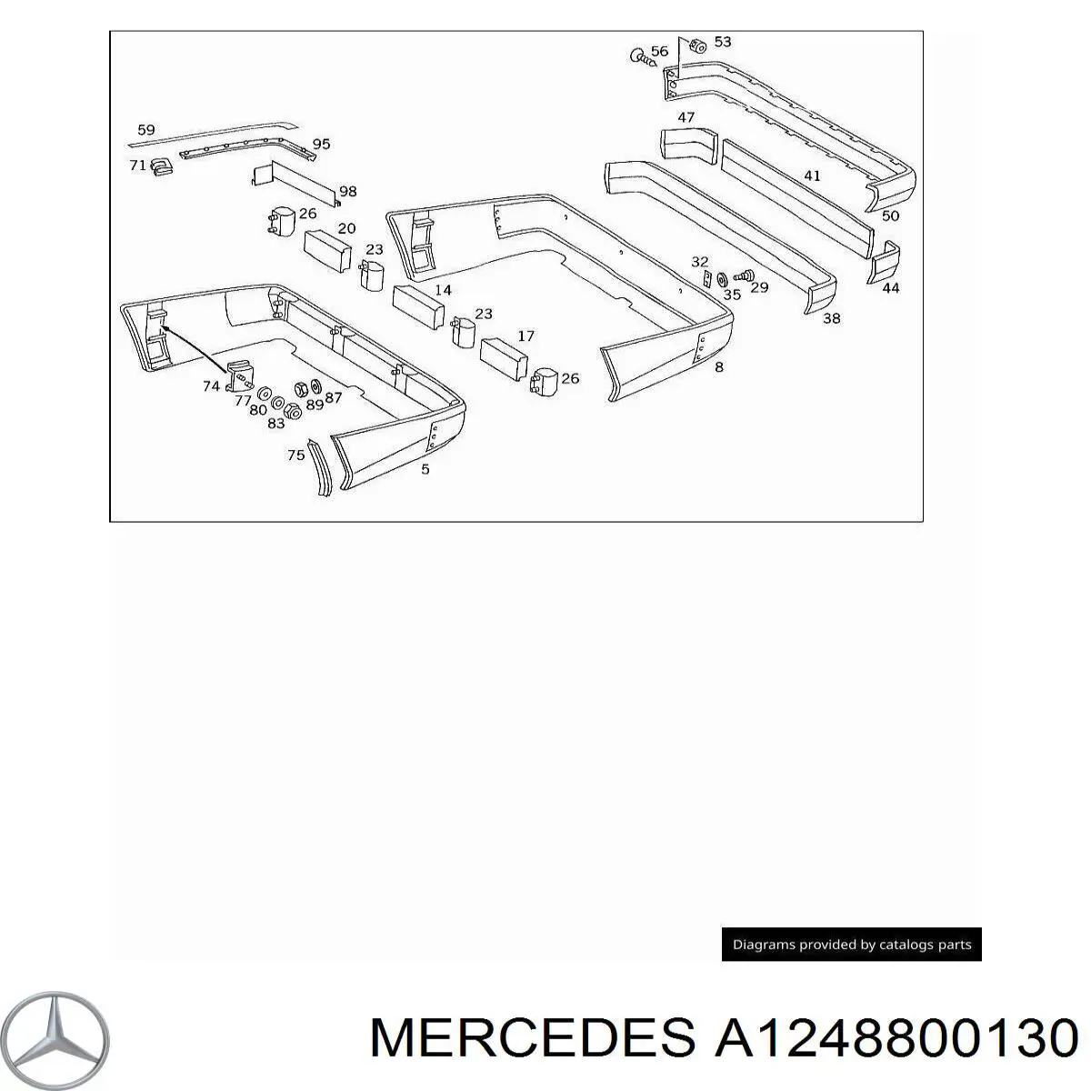  Mercedes A1248800130 precio, desde 24,99 EUR