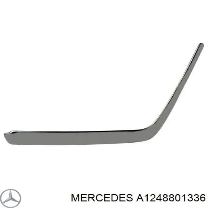 Comprar A1248801336 Mercedes Protector para parachoques delantero izquierdo