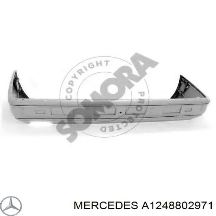 A1248802971 Mercedes parachoques trasero