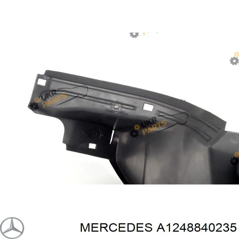 A1248840235 Mercedes guardabarros interior, aleta delantera, derecho