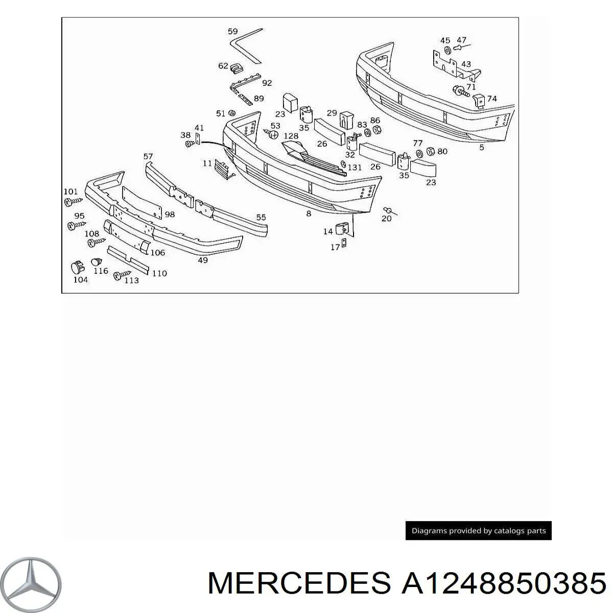  Mercedes A1248850385 precio, desde 30,25 EUR