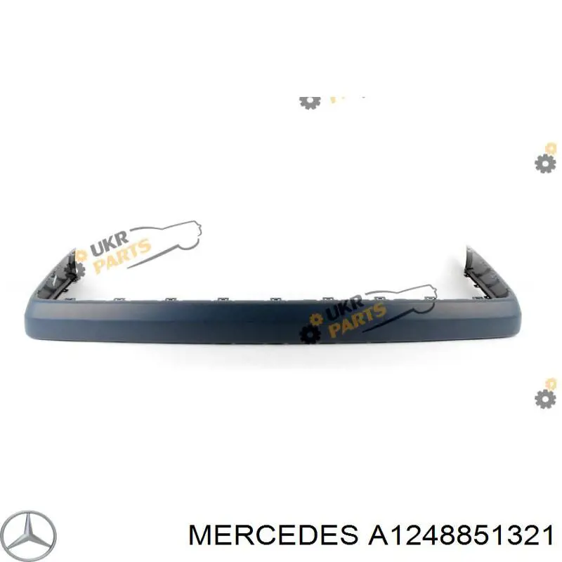 Moldura del parachoques trasero Mercedes A1248851321 precio, desde 59,92 EUR