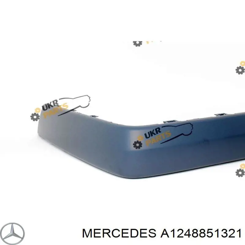 A1248851321 Mercedes protector parachoques trasero