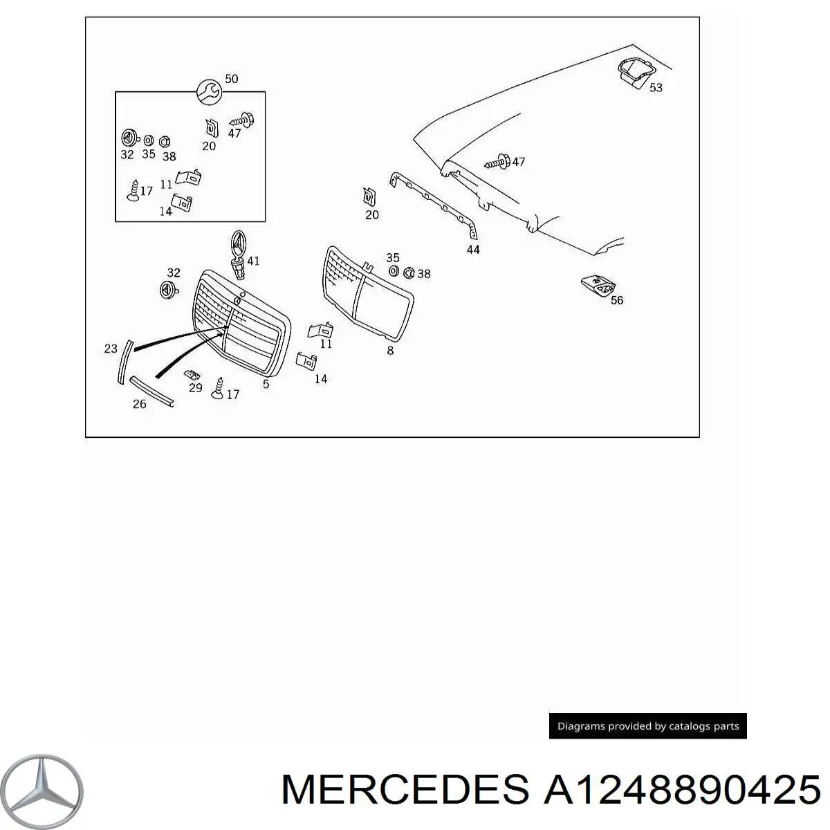  Mercedes A1248890425 precio, desde 14,79 EUR