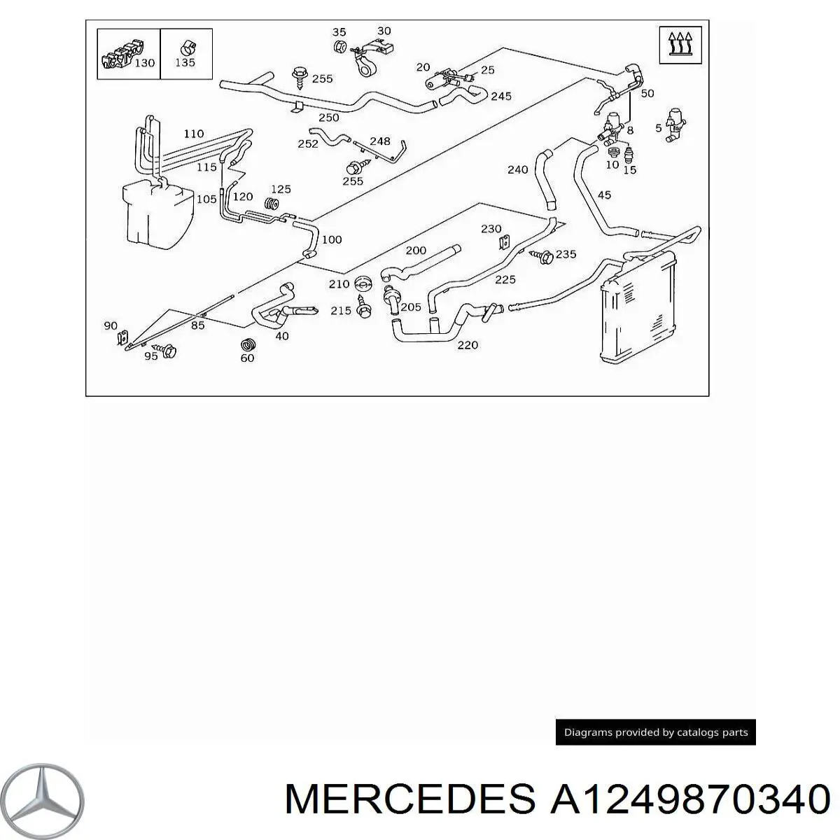  Mercedes A1249870340 precio, desde 6,20 EUR